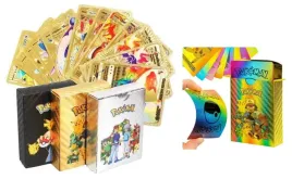 karty-pokemon-kolekcjonerskie-charizard-pikachu-zlote-srebrne-zestaw-220szt