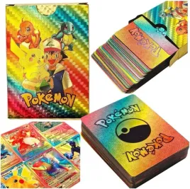 pokemon-karty-kolekcjonerskie-teczowe-zestaw-55szt-charizard-pikachu-eevee