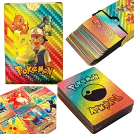 pokemon-karty-kolekcjonerskie-teczowe-55szt-charizard-pikachu-charizard