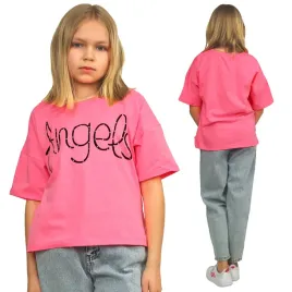 bluzka-t-shirt-oversize-z-napisem-rozowy-neon-134