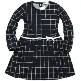 sukienka-w-kratke-granat-kokardka-brokat-rekaw-110