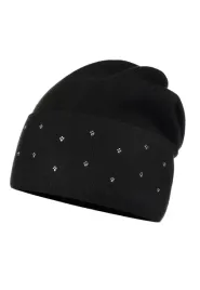 majka-czapka-damska-beanie-wywijana-zimowa-czarna