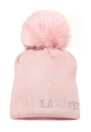 czapka-damska-beanie-z-pomponem-zimowa-rozowa