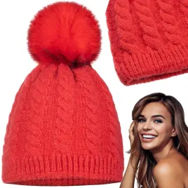czapka-damska-zimowa-kobieca-beanie-jesienna-zimowa-majka-czerwona