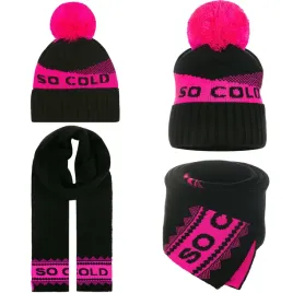 szalik-czapka-komplet-damski-zimowy-jesienny-kobiecy-so-cold-czarny-rozowy
