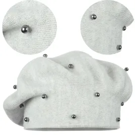 beret-damski-klasyczny-zimowy-produkt-polski-majka-elegancki-perelki-szary