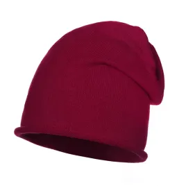 czapka-dla-kobiety-beanie-jesienna-zimowa-majka-prosta-bez-wzoru-bordowa