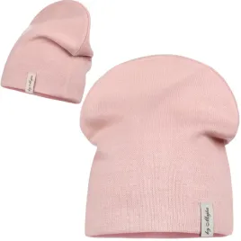 rozowa-czapka-damska-prosta-beanie-jesienna-zimowa-polska-marka-majka