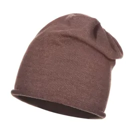czapka-dla-kobiety-beanie-jesienna-zimowa-majka-prosta-bez-wzoru-brazowa