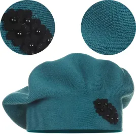 niebieski-beret-klasyczny-damski-elegancki-zimowy-produkt-polski-majka
