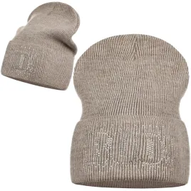 czapka-damska-beanie-wywijana-napis-boo-zimowa-jesienna-dzety-bezowa