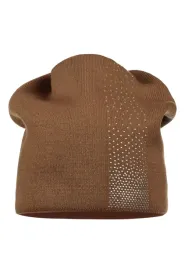 brazowa-czapka-damska-dzety-jesienna-zimowa-ozdobne-dzety-beanie-majka