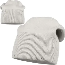 czapka-damska-zimowa-jesienna-ozdobne-dzety-polska-marka-majka-szara