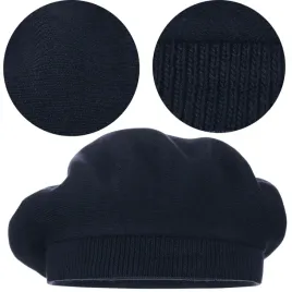 granatowy-beret-klasyczny-damski-elegancki-zimowy-produkt-polski-majka