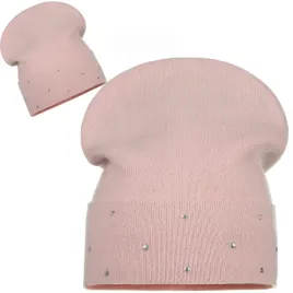 czapka-damska-beanie-zimowa-jesienna-miekka-polska-marka-miekka-rozowa