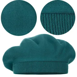 turkusowy-beret-klasyczny-damski-elegancki-zimowy-produkt-polski-majka