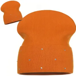 czapka-damska-beanie-zimowa-jesienna-miekka-polska-marka-pomaranczowa
