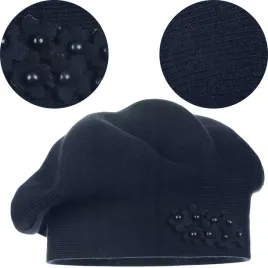 granatowy-beret-klasyczny-damski-elegancki-zimowy-produkt-polski-majka