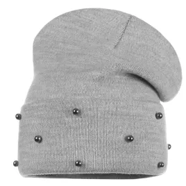szara-czapka-damska-beanie-futrzana-jesienno-zimowa-polska-marka-majka