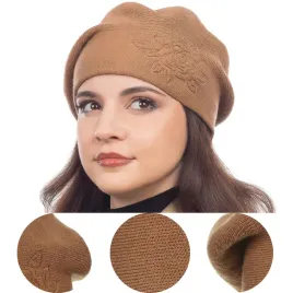 karmelowy-beret-klasyczny-damski-elegancki-zimowy-produkt-polski-majka