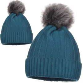 czapka-damska-zimowa-na-zime-z-pomponem-pompon-dzianina-niebieska-morska
