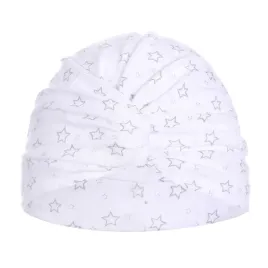 czapka-turban-dziecieca-letnia-wiosenna-biala-w-gwiazdki-roz-42-44