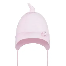 czapka-niemowleca-dziecieca-wiazana-z-kokardka-bawelniana-jasny-roz-roz-42