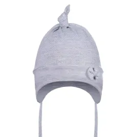 czapka-niemowleca-dziecieca-wiazana-z-kokardka-bawelniana-szara-roz-38