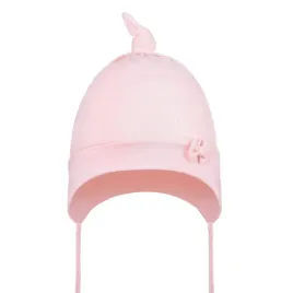 czapka-niemowleca-dziecieca-wiazana-z-kokardka-bawelniana-rozowa-roz-42