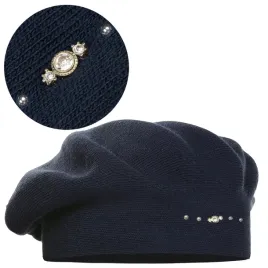 granatowy-beret-klasyczny-damski-elegancki-zimowy-produkt-polski-majka