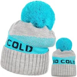 czapka-damska-kobieca-so-cold-we-wzor-z-pomponem-szary-niebieski