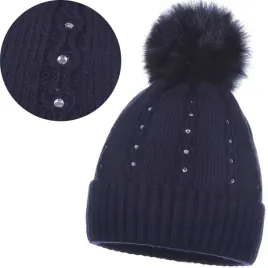 czapka-zimowa-damska-ocieplana-z-pomponem-ozdobne-dzety-granat-granatowy