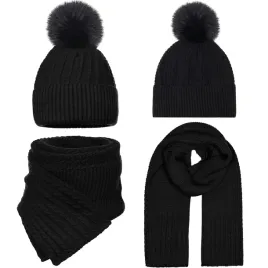 czapka-szalik-komplet-damski-pompon-czarny-2m-zimowy-cieply-na-zime