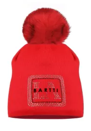 czapka-beanie-z-pomponem-damska-zimowa-czerwona
