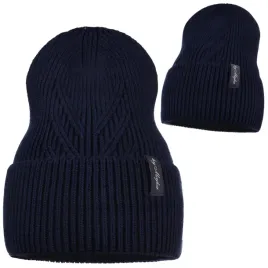 czapka-beanie-zimowa-damska-ciepla-na-zime-wywijana-miekka-granatowa-majka