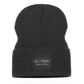 czapka-damska-beanie-zimowa-grafitowa-majka