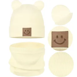 komplet-dzieciecy-zestaw-czapka-komin-jesienny-bawelna-95percent-48-52-zolty