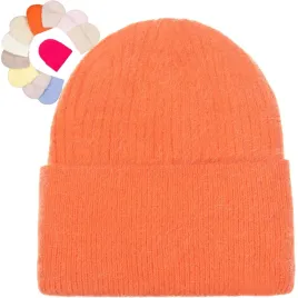 czapka-welniana-kobieca-zimowa-polska-marka-ocieplana-60percent-angora-pomarancz
