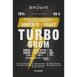 browin-drozdze-gorzelnicze-48h-turbo-grom-150g-25l-19percent-do-bimbru-7kg-cukru