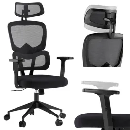 czarny-regulowany-ergonomiczny-oddychajacy-fotel-biurowy-krzeslo-obrotowe