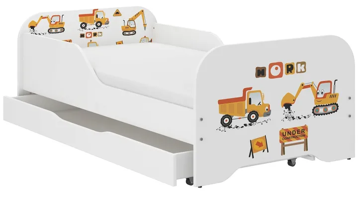 Łóżko MIKI dziecięce 140x70 + materac + szuflada !