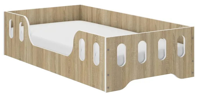 Łóżko dziecięce Montessori LAKI160x80 Sonoma lub Białe