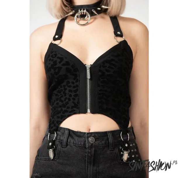 top-killstar-wild-instinct-halter-top-kolor-wielokolorowy