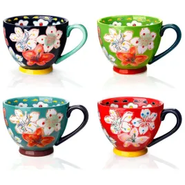 awanber-zestaw-4-kubkow-ceramicznych-450ml-recznie-malowane-kwiaty