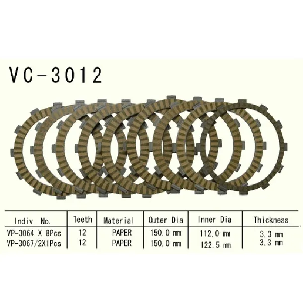 tarcze-sprzeglowe-vesrah-vc-3012-stan-nowy