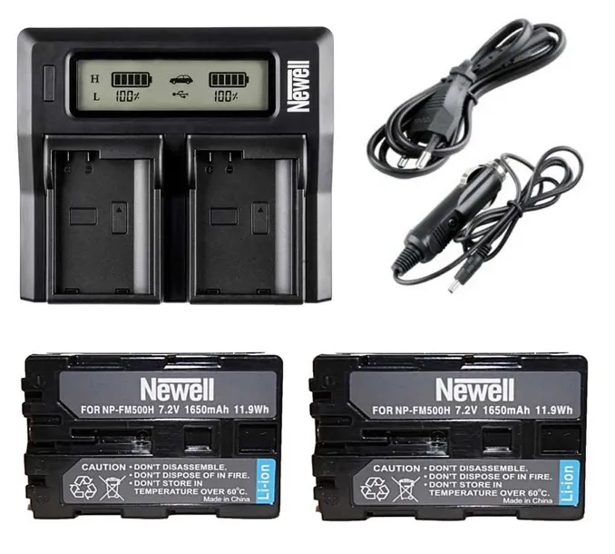 ZESTAW ładowarka+2x bateria NP-FM500H do Sony A200 A300 A350 A450 A500 A550
