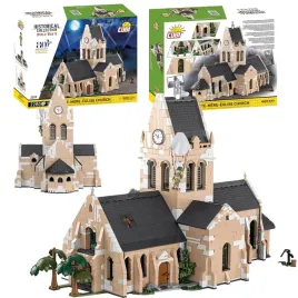 klocki-cobi-2299-kosciol-w-sainte-mere-eglise-hc-ww2-2280-el-normandia
