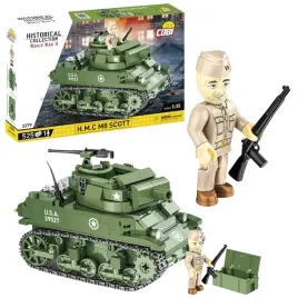 cobi-2279-czolg-haubica-h-m-c-m8-scott-525-klockow-polskie-klocki-wojskowe