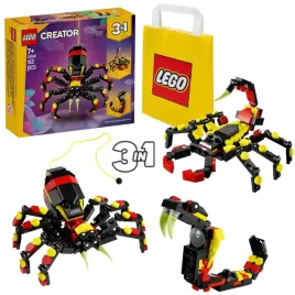klocki-lego-3-w-1-creator-3w1-dzikie-zwierzeta-niezwykly-pajak-skorpion-waz