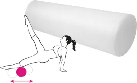 walek-gladki-do-cwiczen-masazu-pilates-roller-bialy-90x15-cm
